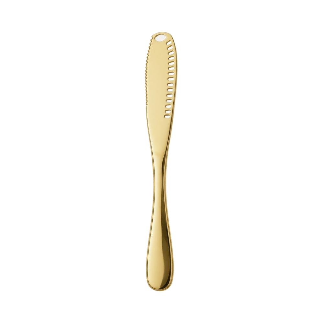 Stainless Steel Cheese Butter Knife with Perforated Blade Small Size Bread Jam Spreader Durable Kitchen Utensil