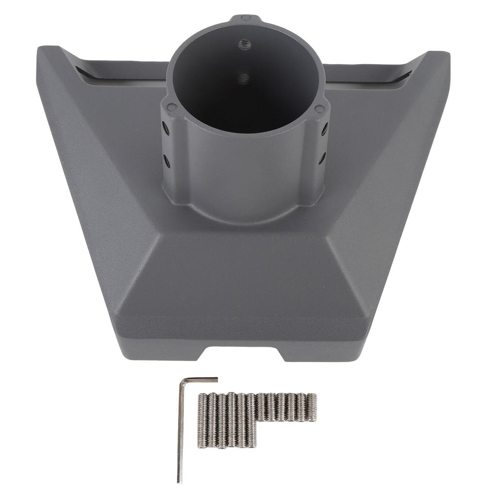 Pipe Adapter Mounting Kit Aluminum Alloy 360 Degree Rotation RV Roof Pole Mount Set for Trailers Camping Vehicles Yachts