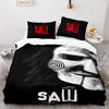 Chainsaw Fright Bedding Set Single Twin Full Queen King Size Halloween Bed Set Aldult Kid Bedroom Duvet cover Sets 3D Print 011
