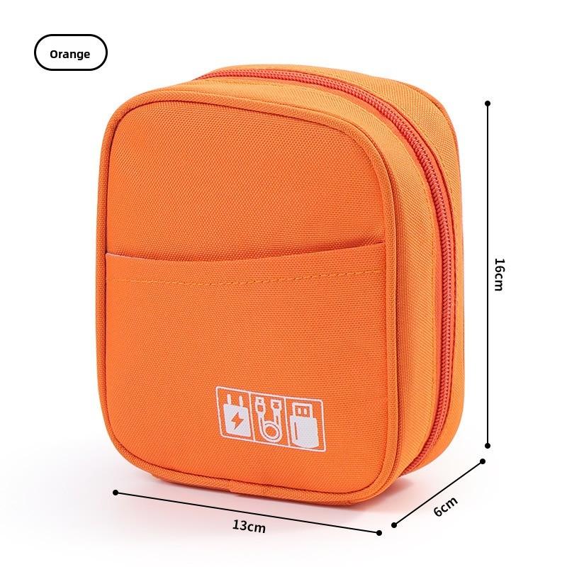 Portable Shockproof Digital Storage Bag Travel Organizer for Power Bank Data Cable Charger Earphone Multi‑Purpose Cosmetic Pouch