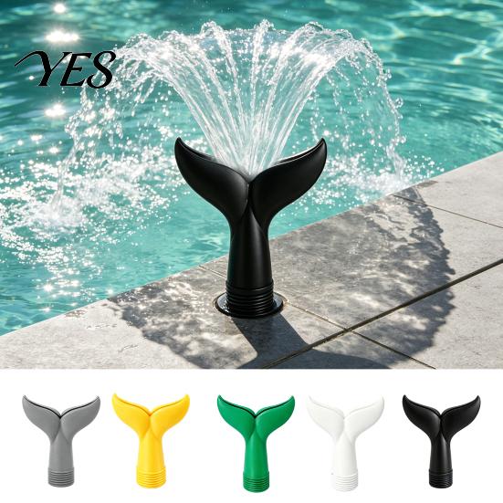 Potenziatore di Flusso d'Acqua Irrigatore per Piscina Aeratore Irrigatore, Fontana a Coda di Pesce, Raffrescatore Estivo 3/4 di Pollice 3/4" Adattamento Universale per Piscine Aerazione