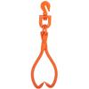 VEVOR Log Skidding Tongs, 18 Inch 2 Claw Log Lifting Tongs, Heavy Duty Rotating Steel Lumber Skidding Tongs, 772 Lbs/350 Kg Loading Capacity
