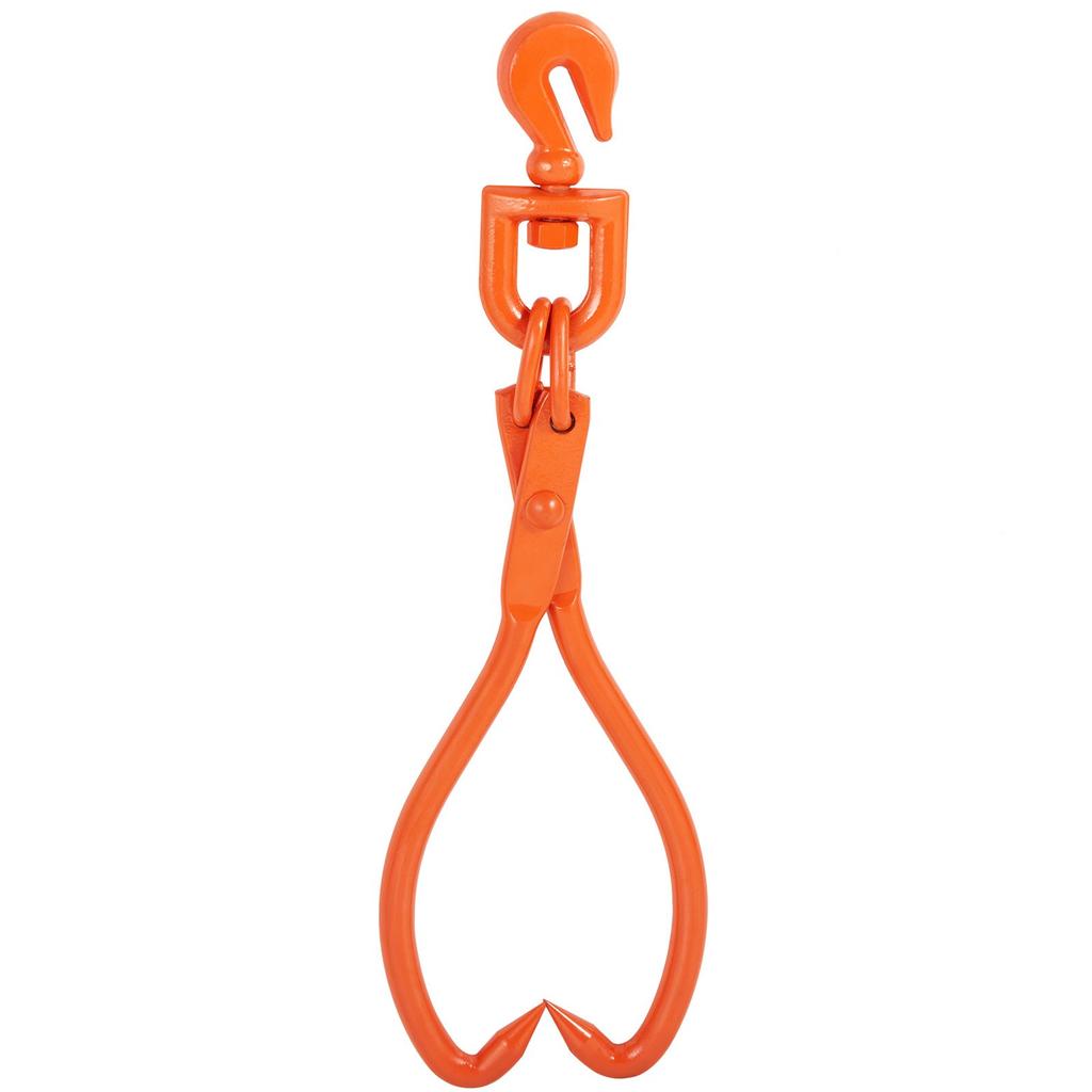 VEVOR Log Skidding Tongs, 18 Inch 2 Claw Log Lifting Tongs, Heavy Duty Rotating Steel Lumber Skidding Tongs, 772 Lbs/350 Kg Loading Capacity