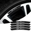 4pcs Carbon Fiber Car Wheel Rims Stickers Emblem Decoration Decal For 156 Giulia 159 147 Stelvio GT Auto Accessories