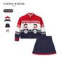 Teenie Weenie Kids' Christmas Knitted Skirt Set