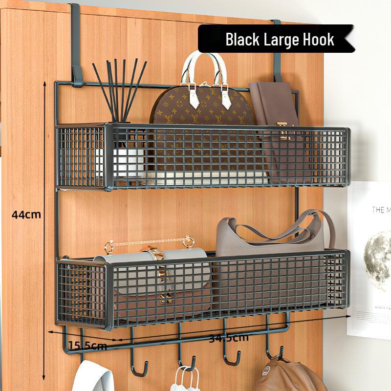 Wall-Mounted Entryway Storage Rack for Bedroom Doors