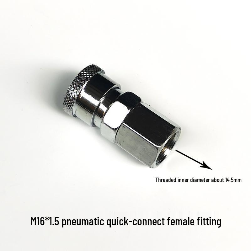 

Редуктор тиску азоту з швидкороз ємним фітингом 4 мм та манометром кисневого регулятора, адаптер M16