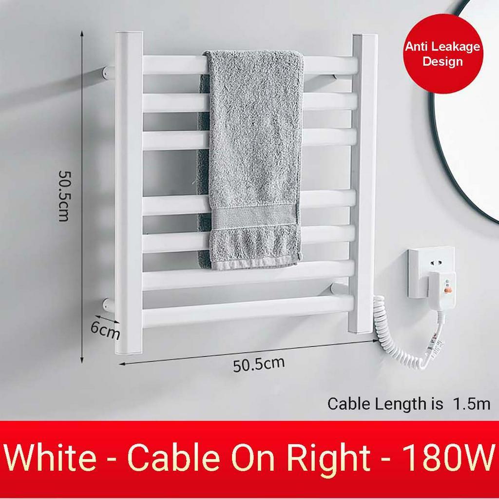 180W 220V Badezimmerarmaturen Elektrischer beheizter Handtuchhalter Edelstahl Sterilisierend Smart Handtuchtrockner