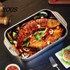 Deep Rectangular Baking Pan Stainless Steel Pan, with Handles, Heavy-Duty Tray, High Temperature Resistant Durable Kitchenware, for Roasting And Heavy