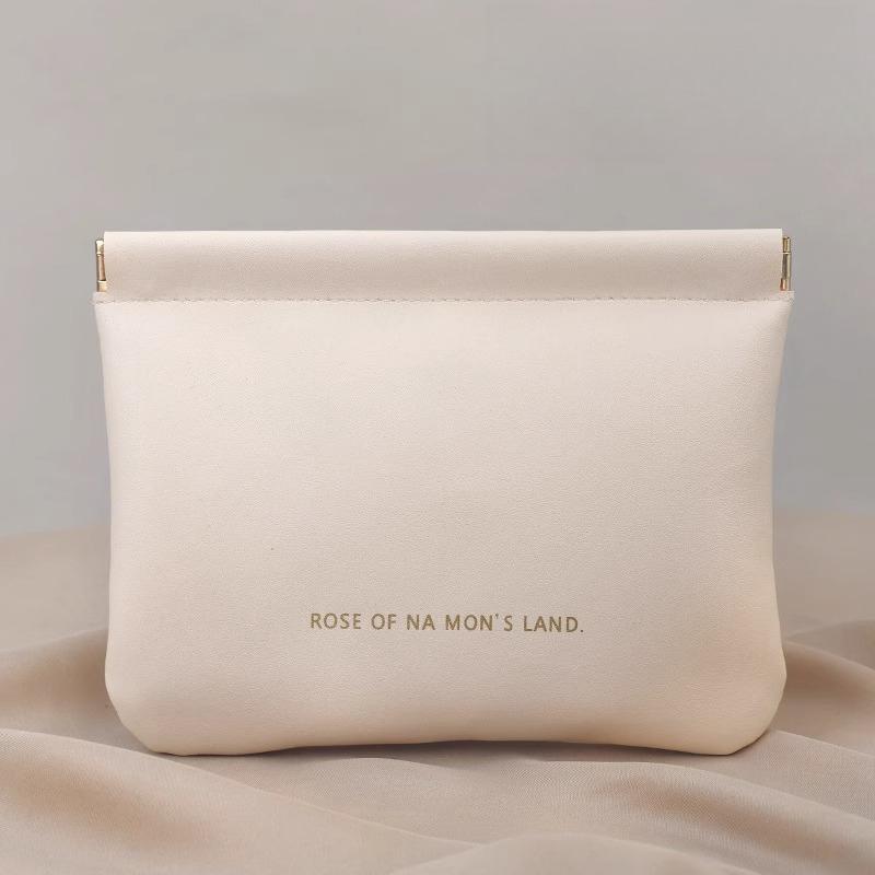Portable Waterproof Storage Pouch with Snap Closure Multi-Functional Cosmetic Organizer for Travel and Daily Use