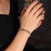 Luxury Multi-colored Natural tourmaline Bracelet precious gems with S925 silver women jewelry for wedding & anniversary gifts