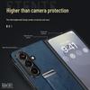 Samsung Z Fold7/6/5 Leather Texture Wrist Strap Stand Case