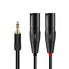 Ipovoq XLR To 3.5mm Cable, 3.5mm Stereo Mini XLR Male To 2 XLR Stereo Converter, 1M, 3.5mm To 3.5mm Cable, 3-Pin XLR To 3.5mm Male To 2-Pin XLR