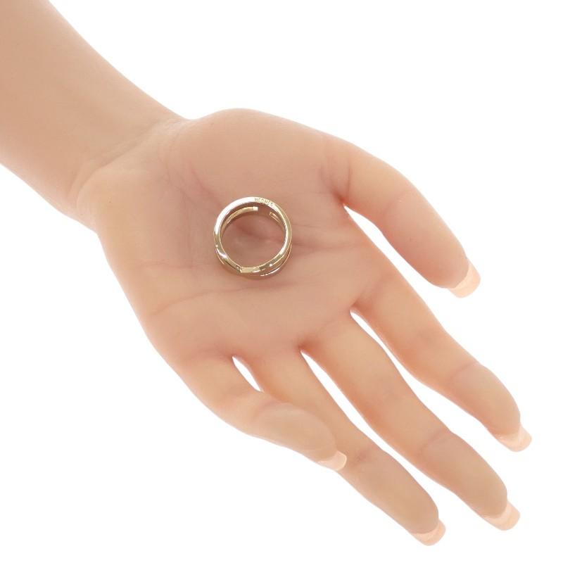 HERMES   Scarf Ring Gold Metal Women