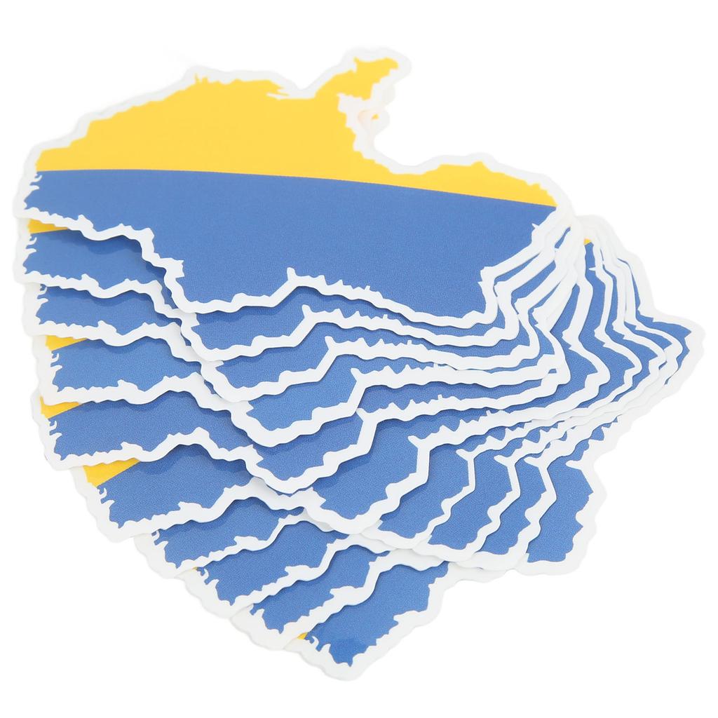 Ukrainian Map Stickers Ukraine Map Flag Decal Sticker for Cars Window Tables Skateboards Laptop Computer