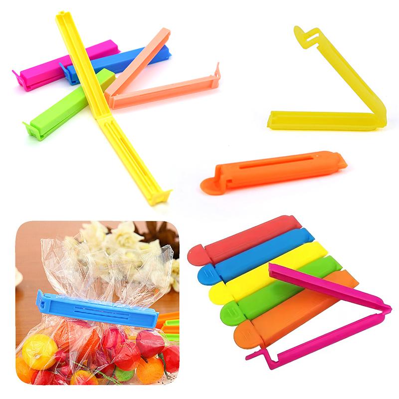 10PCS/Pack Sealing Clip Food Snack Sealer Clamp 7/11cm Size Available Plastic Clip Suitable for Kitchen Storage Package Tool ZYF