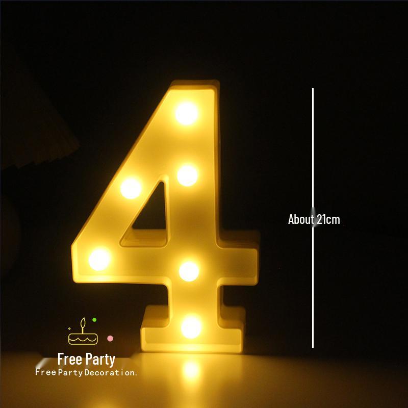 LED Happy Birthday String Lights for Party & Photo Decoration