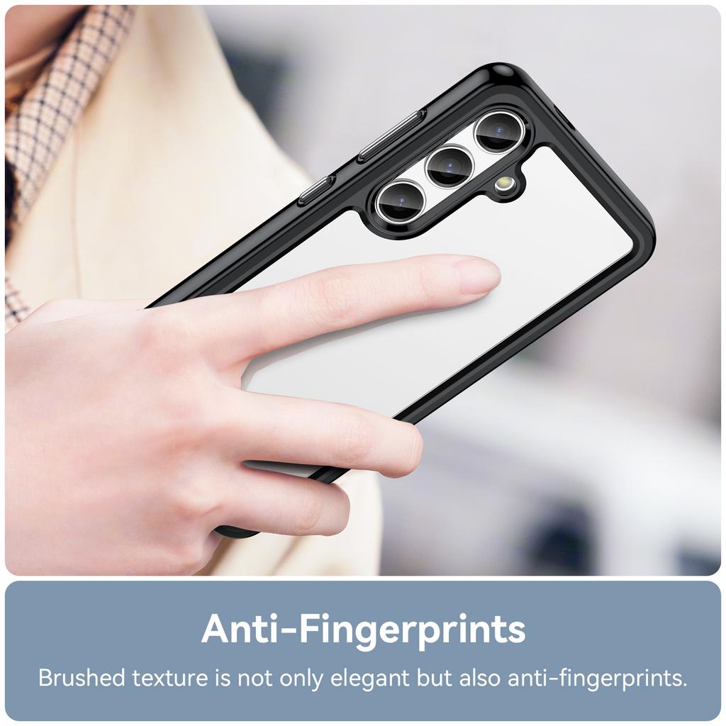 Para Capa Samsung Galaxy S24 TPU+Acrílico Anti-riscos Capa Traseira para Celular