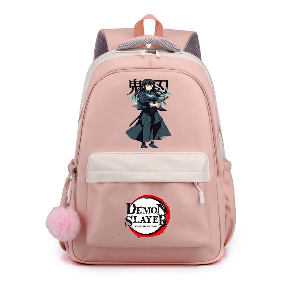 Anime Demon Slayer Printed Backpack for Teenger Student Girl Boy Schoolbag Bookbag Gift Women Large Capacity Waterproof Travel Bag Mochila
