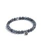 Ramolin India Gemstone Silver Bracelet Midnight Fog