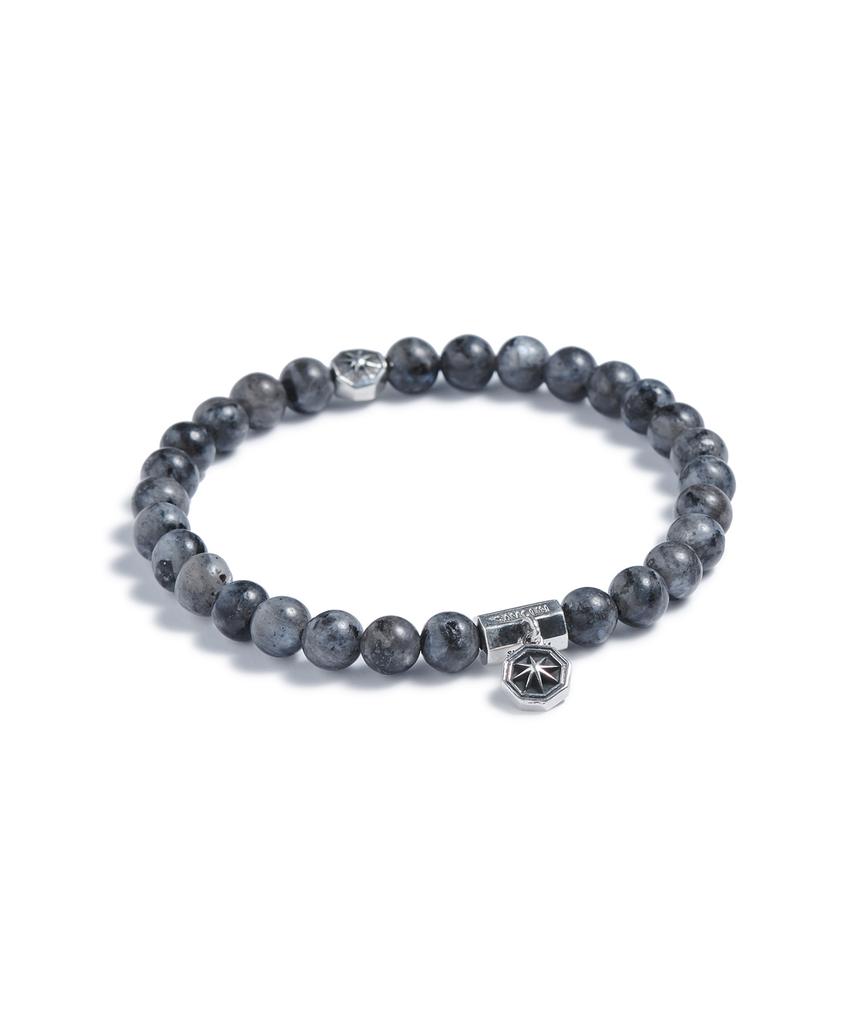 Ramolin India Gemstone Silver Bracelet Midnight Fog