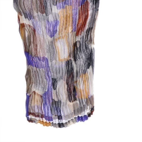 ISSEY MIYAKE Made In Japan Overall Handle Long Sleeve Pleated See-through Cut Women Used