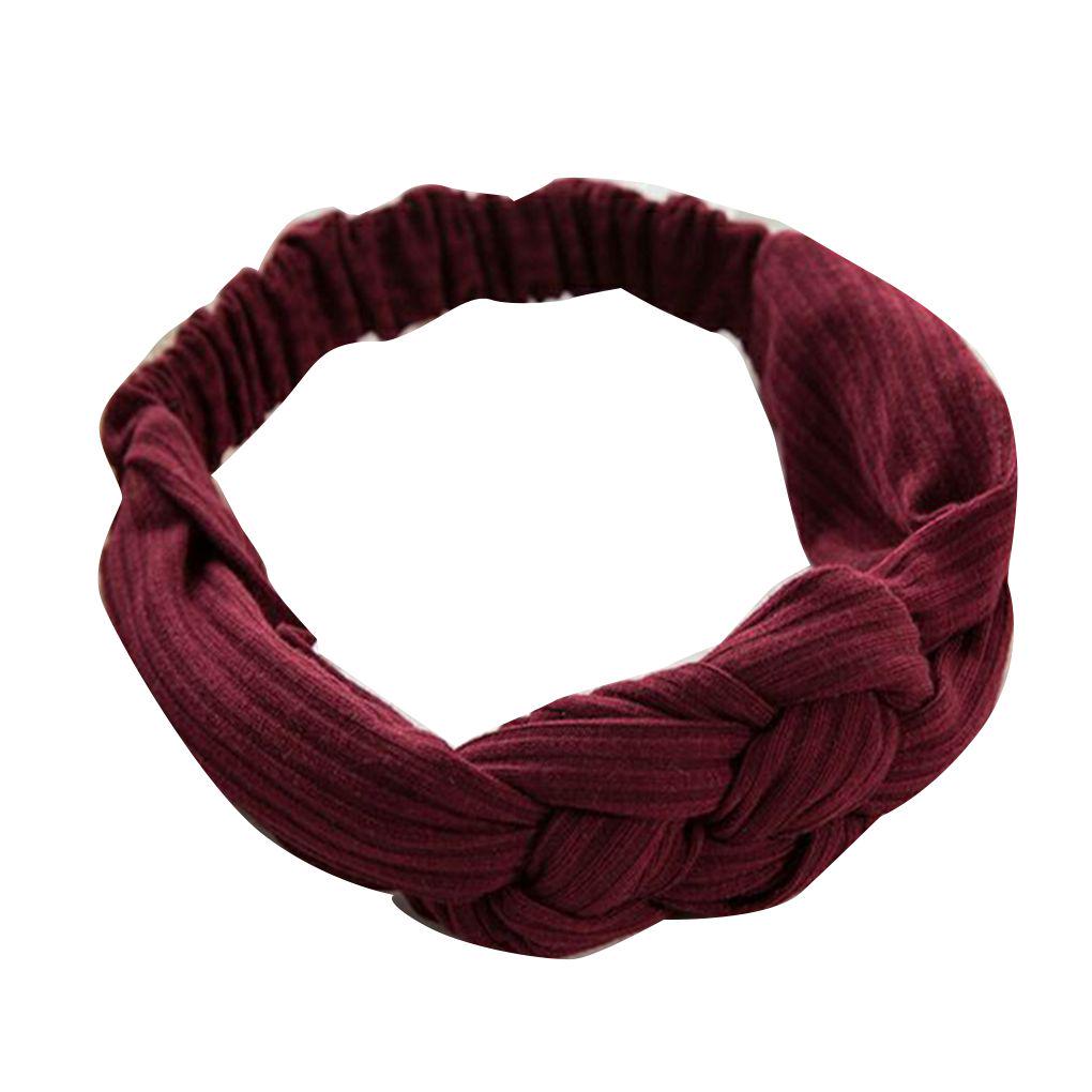 Chinese Knot Wide-Brimmed Facial Hair Band Retro Stretchy Makeup Headband Elastic Head Wrap