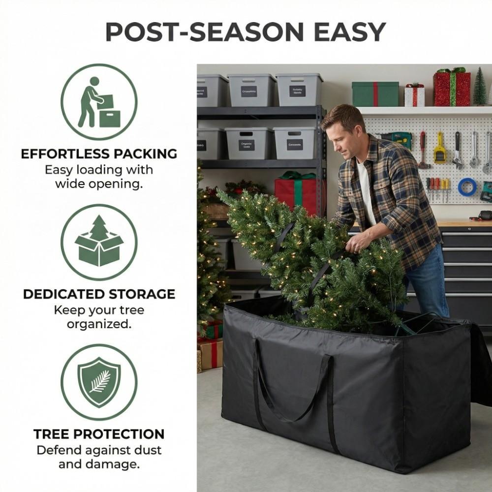 Oxford Fabric Christmas Tree Storage Bag Dustproof Waterproof Home Cushion Storage Bag Large-capacity Storage-type