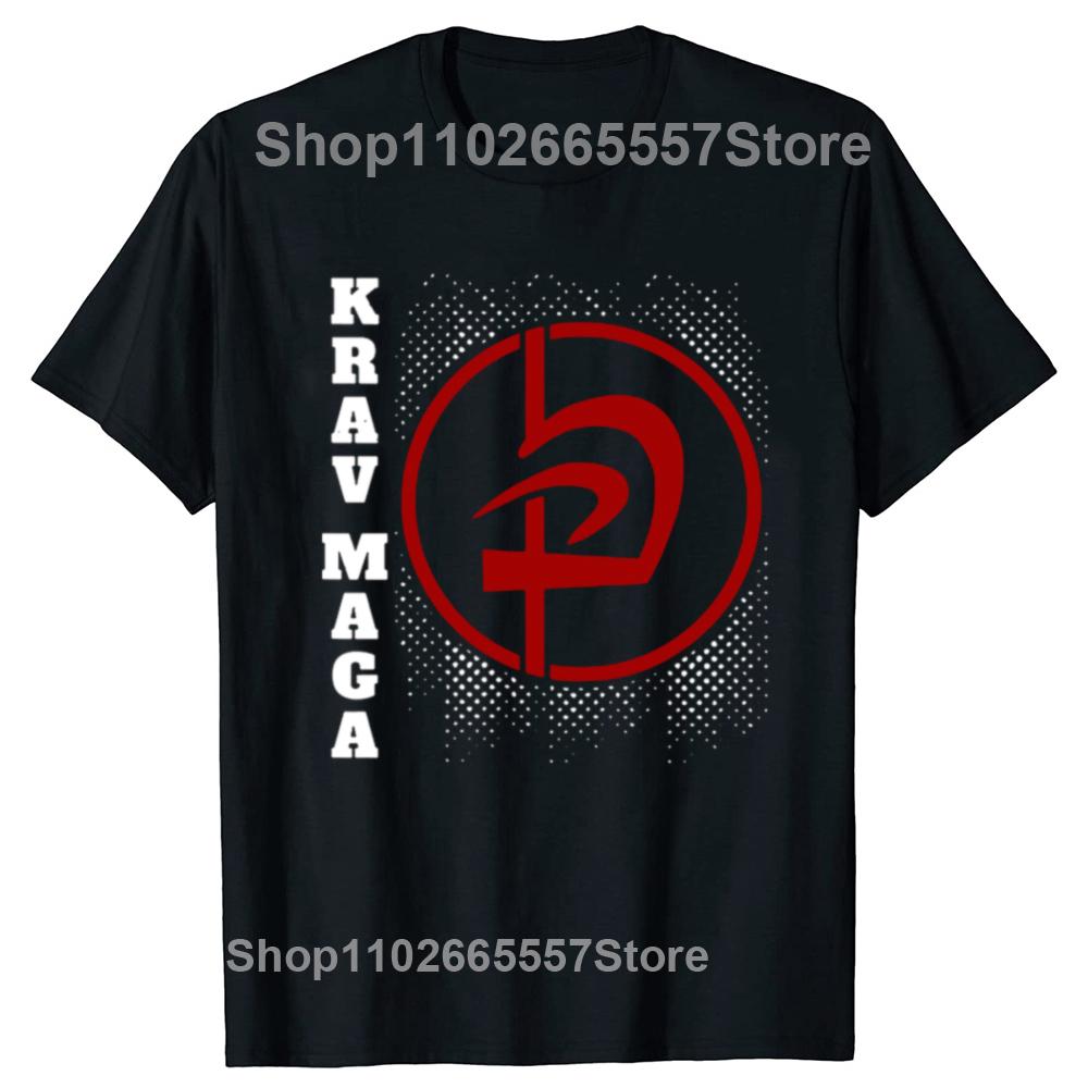 Lustige Krav Maga Israelisches Selbstverteidigungssystem Grafik T-Shirts Unisex Mode Lässiges T-Shirt 100% Baumwolle Locker Oversized T-Shirt