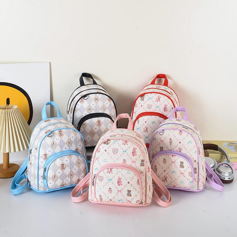 Oxford Cloth Childrens Winter Cute Dual Shoulder Backpack For School Kids