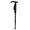 Outdoor Walking Stick High Strength Aluminum Alloy Hiking Poles AntiSlip Canes for Elderly(Black )