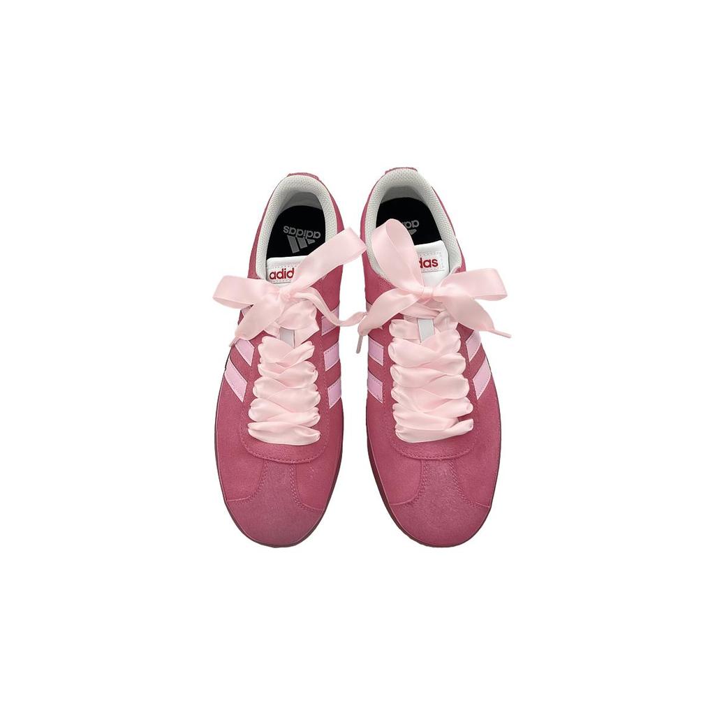 Adidas Neo VL Court Lifestyle Slip Resistant Abrasion Resistant Low top Skateboard Shoes Unisex Pink HQ1802(Team652-ad)