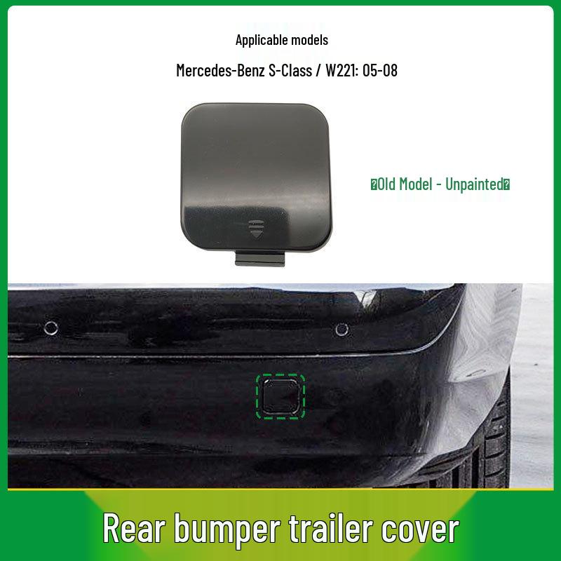 Compatible with Mercedes-Benz S-Class (2005-2013) W221 Rear Bumper Tow Hook Cover