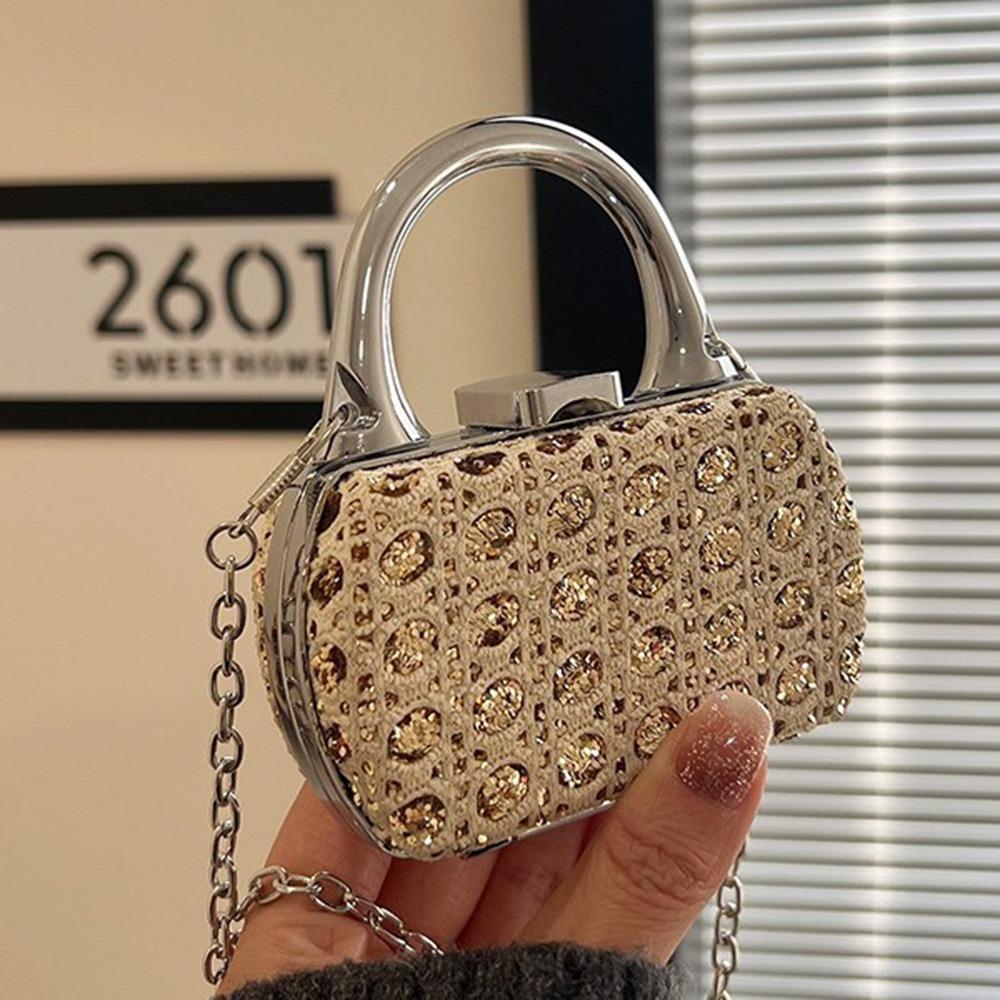 Elegant Evening Clutch Bag Korean Style Mini Banquet Chain Bag Chic Mini Crossbody Bag  Party
