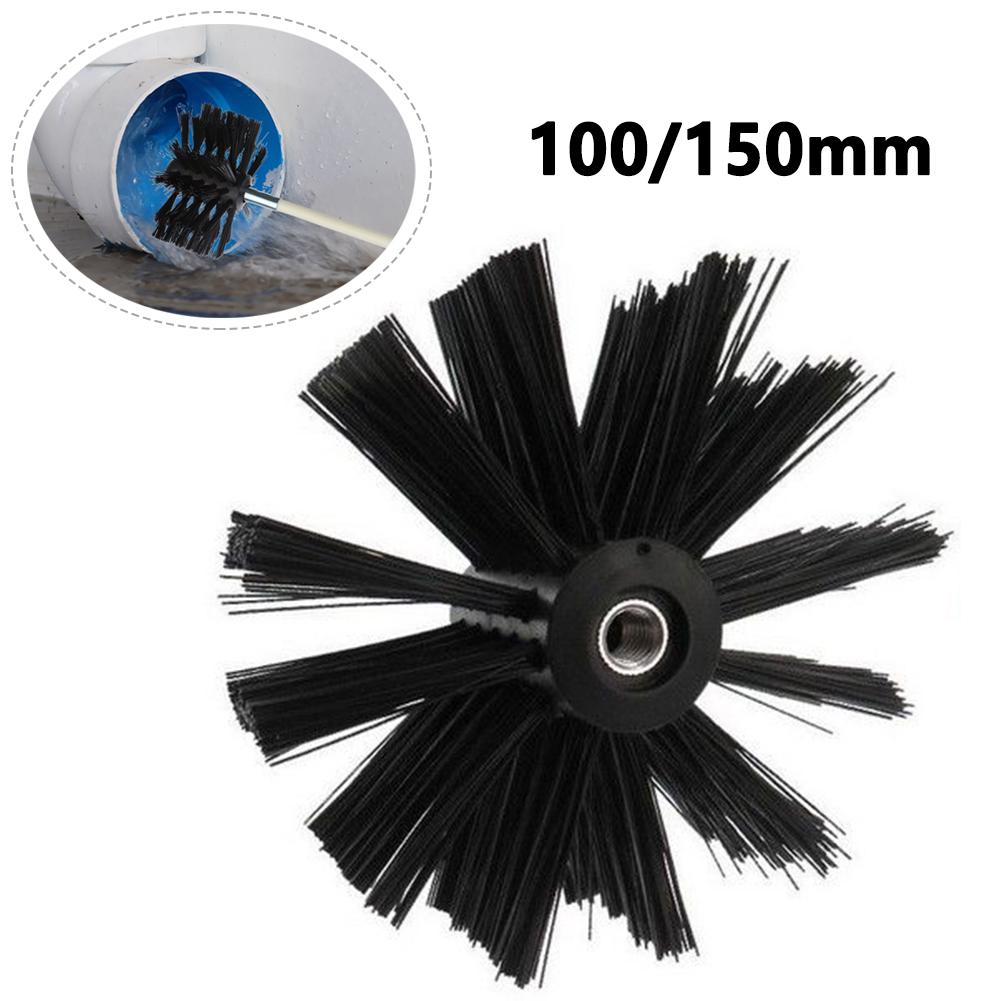 Chimney Brush 100/150/200mm Nylon Brush Head Dryer Vent Cleaning Brush Chimney Lint Remover Bristle Head Fireplace Cleaning Tool