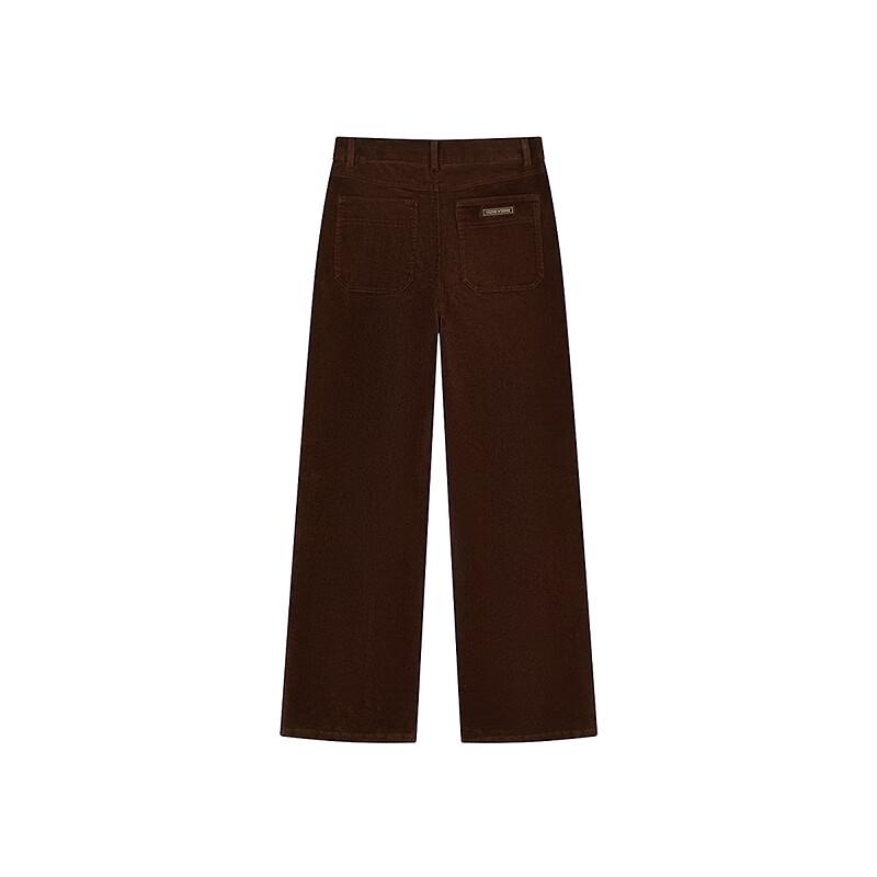 Teenie Weenie Women's Corduroy High-Waist Straight Pants