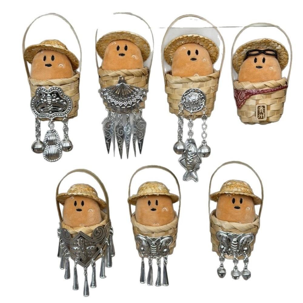 Handmade 3D Plush Potato Fridge Magnet Soft Magnetic Sticker Mini Fridge Sticker Cultural Tourism