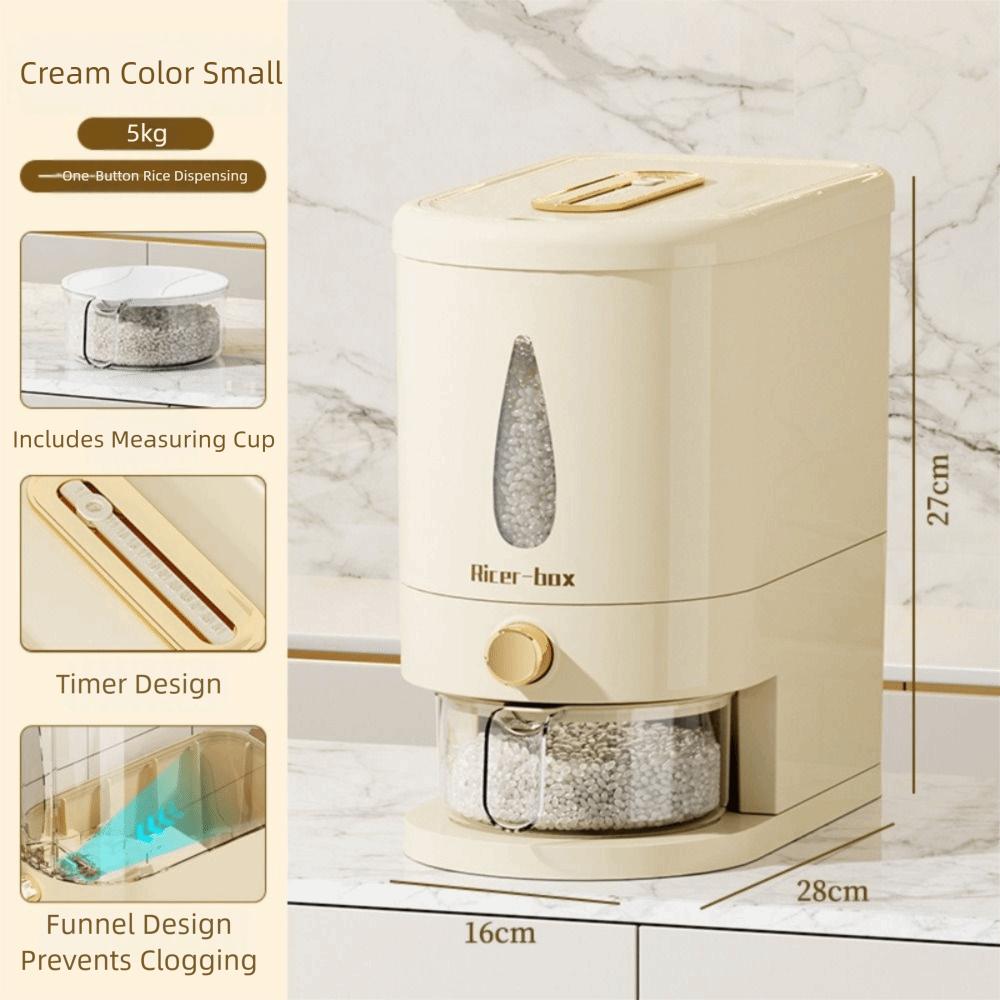 Moisture Proof Rice Storage Container Sealed and Fresh Cereal Containers  Pantry Storage