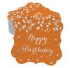 Inkdotpot Real Gold Foil Bracket Shape Paper Hang Tags Happy Birthday Favor Tags Pack Of