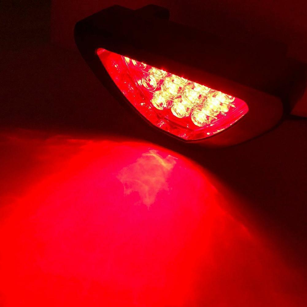 12V Triangle LED Car Brake Tail Light Style Reversing Stop Warning Anti-collision Car Auto L A6Q0