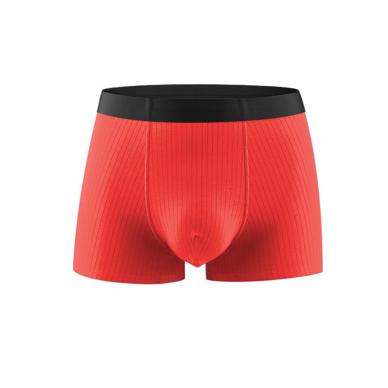 Men's Antibacterial and Traceless Pure Cotton Underwear Men's Breathable Sports Boxer Shorts