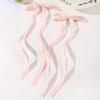 LOVEKIKI 2Pcs Long Tassel Hair Bow Hair Clips for Girl Lovely Ribbon Headwear Ins Party Ponytail Barrette Women Hair Accessories