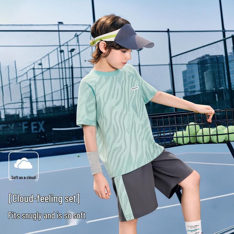 

ASK JUNIOR Kids Quick-Dry T-Shirt & Shorts Set 140