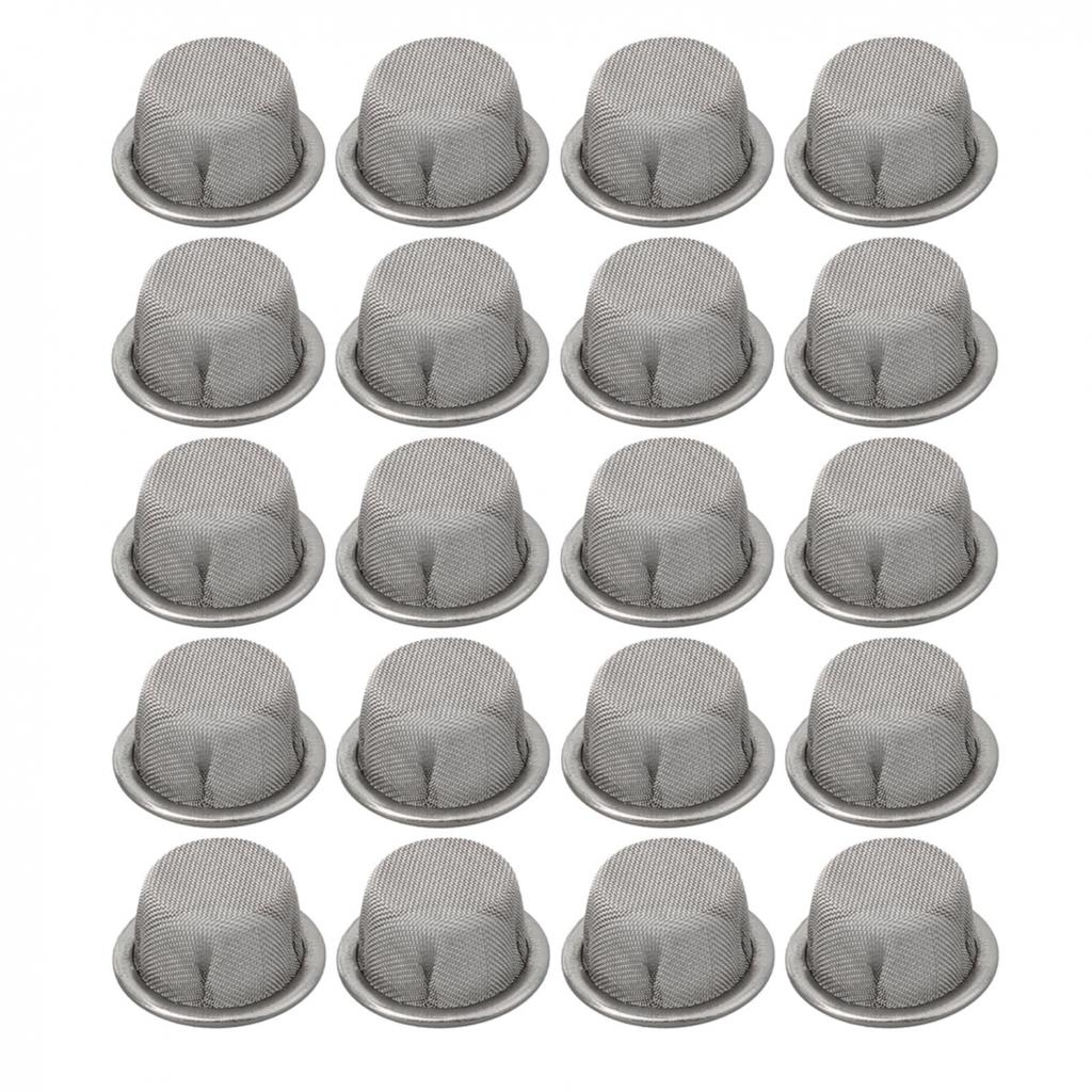 Metallskärmar av stålmaska Tjocka och flexibla 16x12x8mm