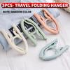 6PCS/3PCS/1PC Portable Folding Travel Hanger - Space saving Drying Hanger, Travel Hanger