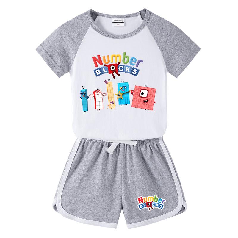 2025 Kids' Summer Clothing Set: Boys & Girls Short Sleeve T-shirt & Hot Pants - Casual Two-Piece Outfit