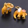 5pcs Kawaii Animal Pendant Enamel Charms For Jewelry Making Duck Bunny Elephant Lucky Fish Charm Handmade Materials Accessories
