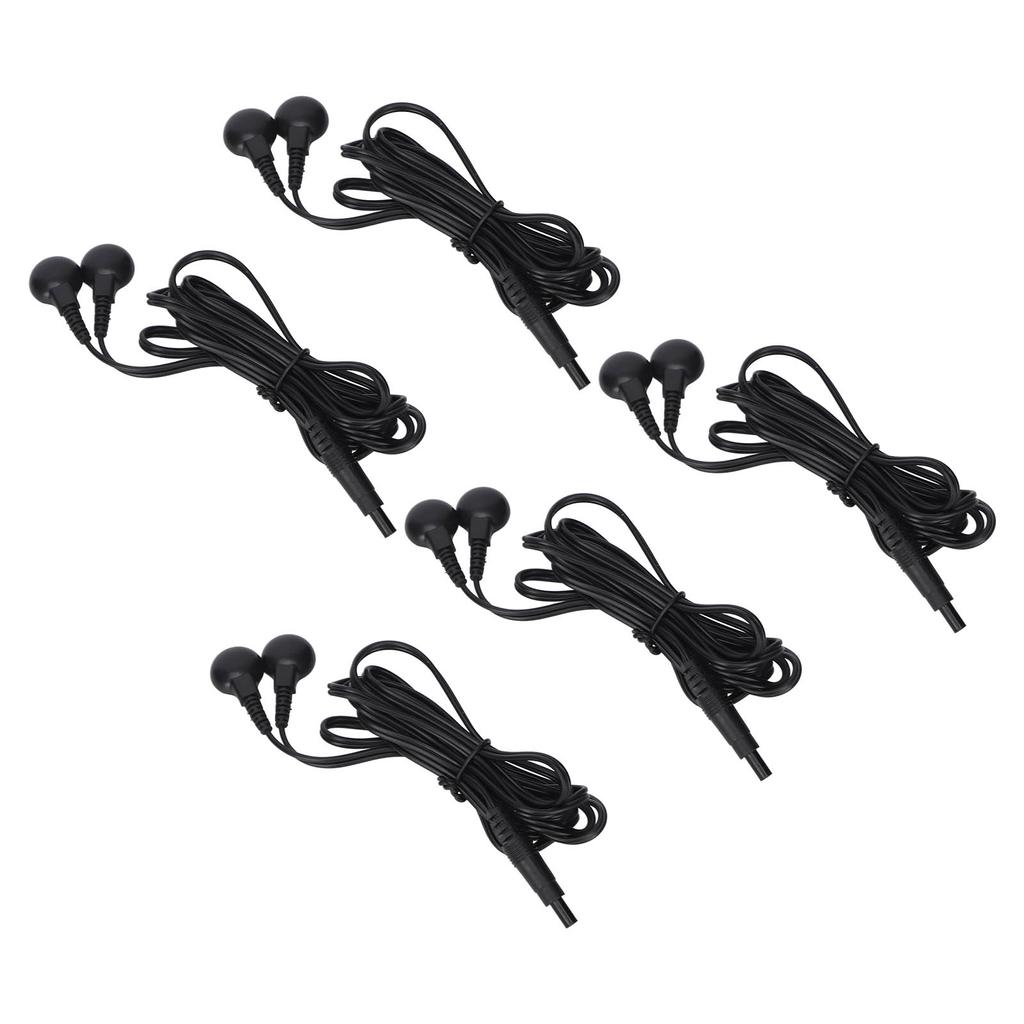 Electrode Wire 2.35mm Plug 2 Snap Connectors Portable TENS Unit Cable for Physiotherapy Machine