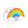 Multi-functional Pen Container Cup Rainbow Design Pencil Brush Scissors Holder for Vanity Home Office Desktop Organizer