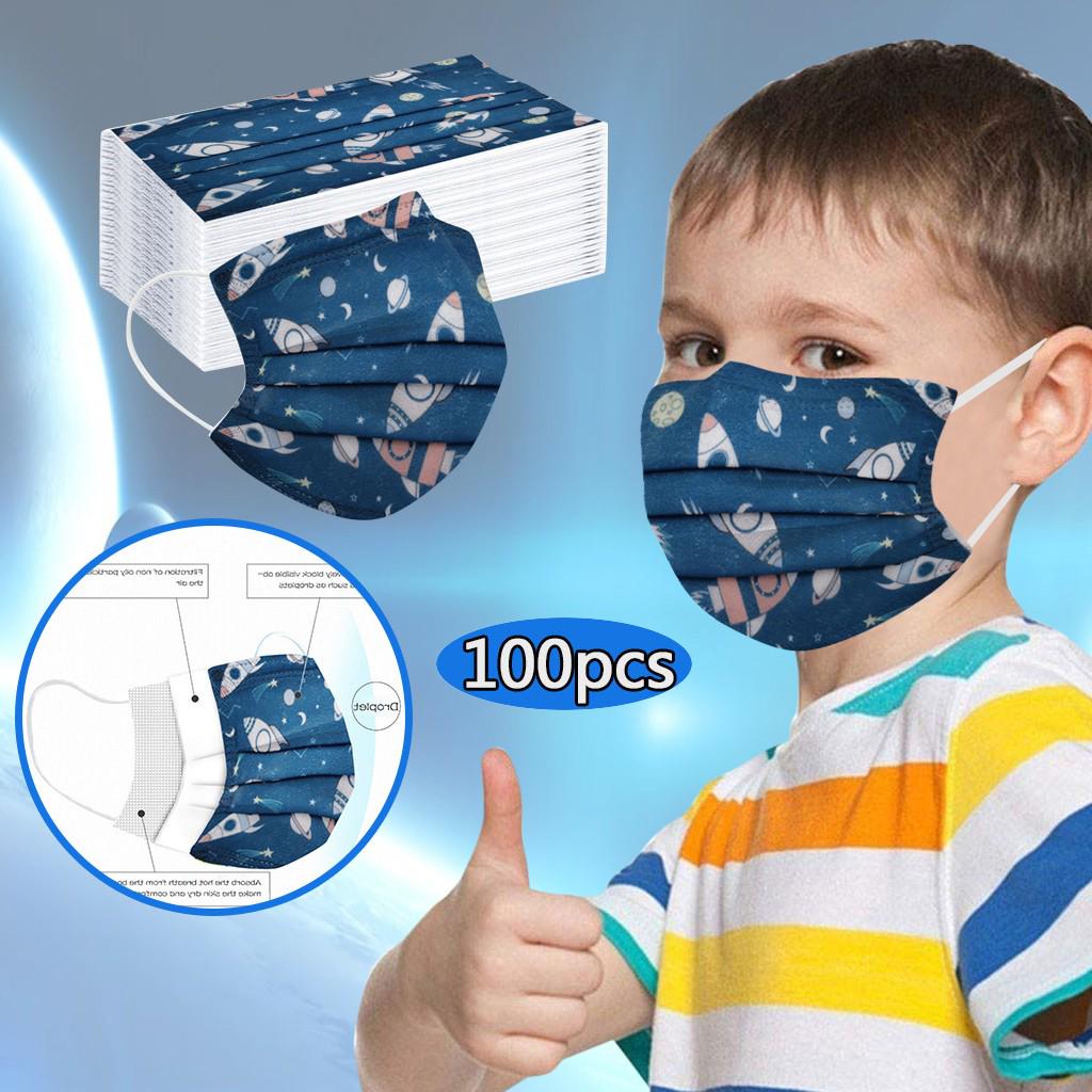 Kids Children Mask Disposable Face Mask Industrial 3Ply 50PCS/100PCS